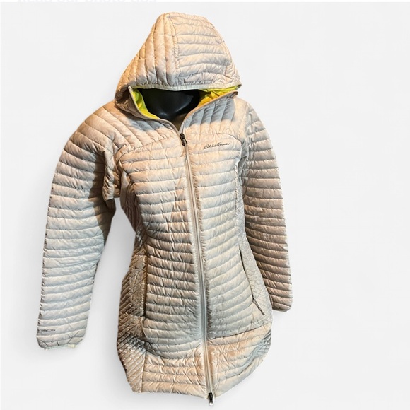 Eddie Bauer Women's Light Gray Quilted Puffer Jacket - Picture 1 of 3